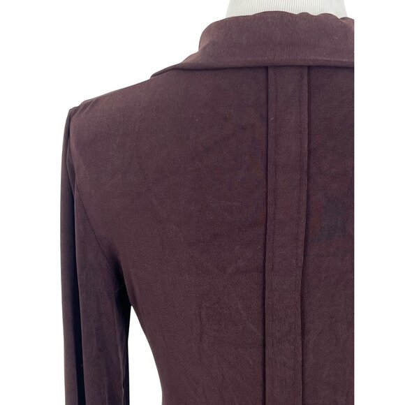 VTG Armani Oxblood Button-Up Top | Office Siren Old Money Femme Fatale Luxe Y2K - Picture 8 of 13